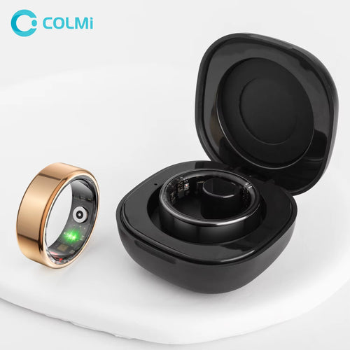 Smart Health Ring with Charging Case – 39-Day Battery, Waterproof, Heart Rate & Sleep Tracking